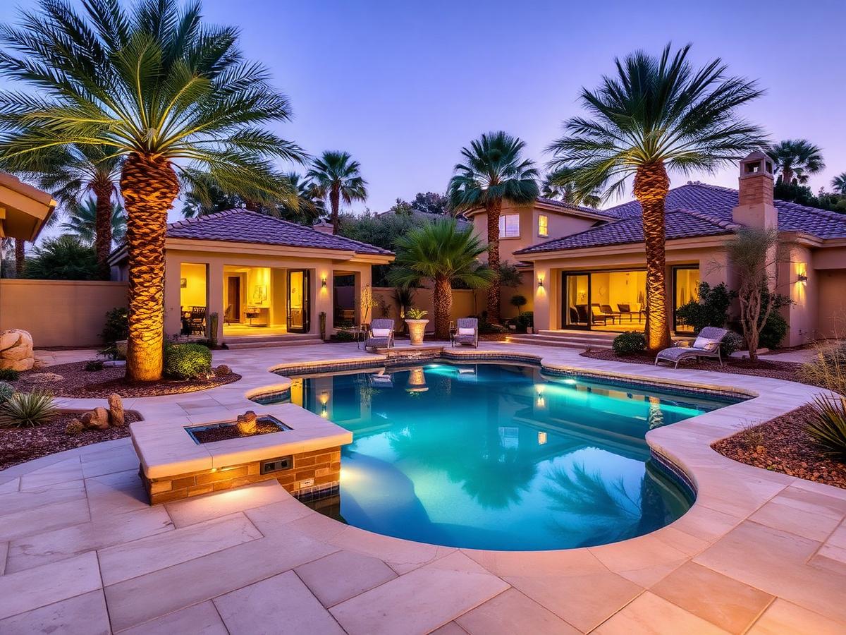 Poolside Resort Retreat — Luxury Home project in The Ridges, Summerlin