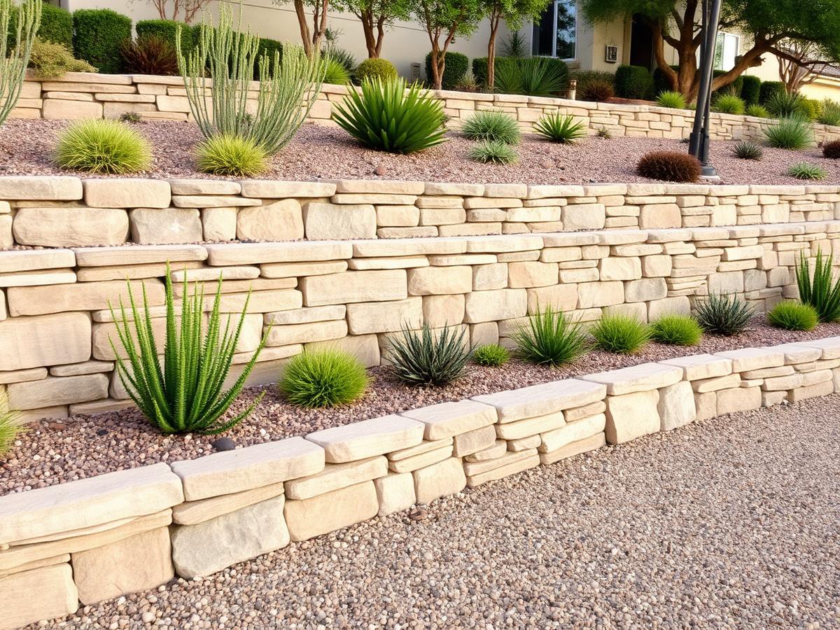 Terraced Retaining Walls — Hardscape project in Henderson